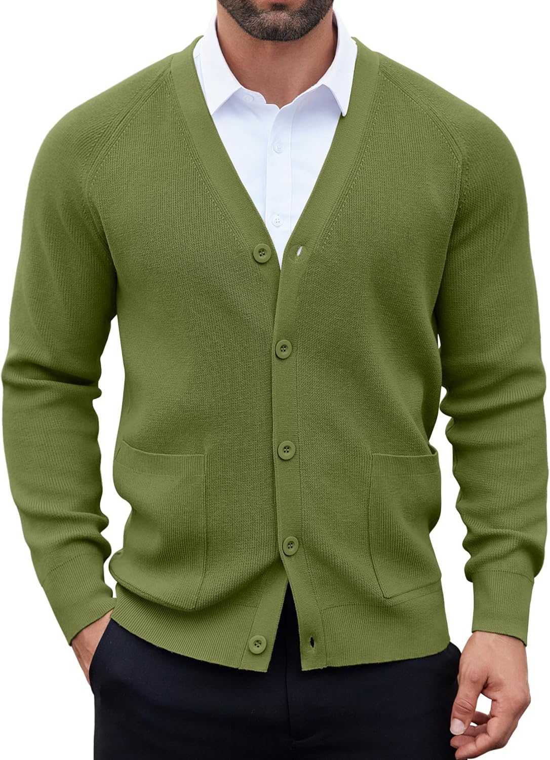 Stylish COOFANDY Men's Cardigan Sweater for Every Occasion