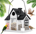 Solar Bird Feeders House for Outside with Large Capacity Design