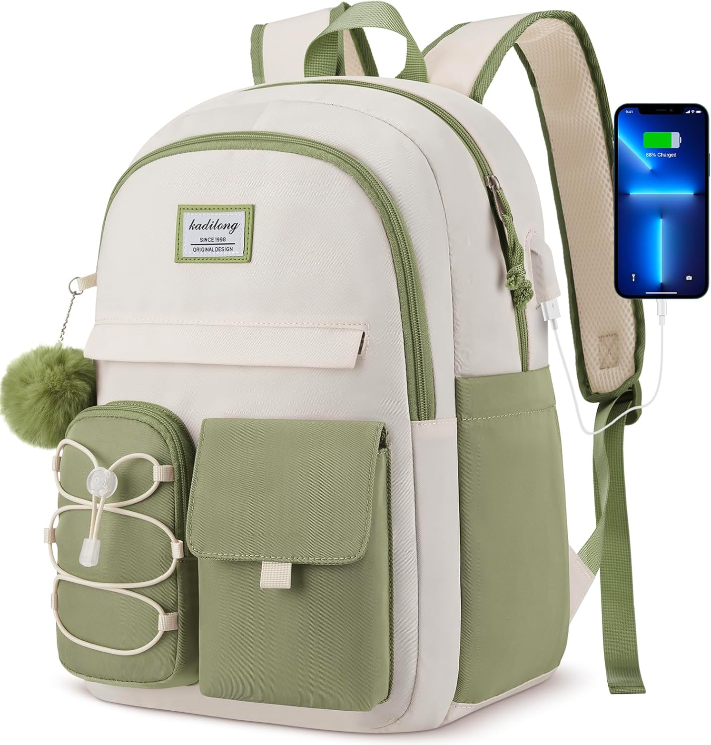 Trendy Laptop Backpack for Women and Teen Girls Travel Use