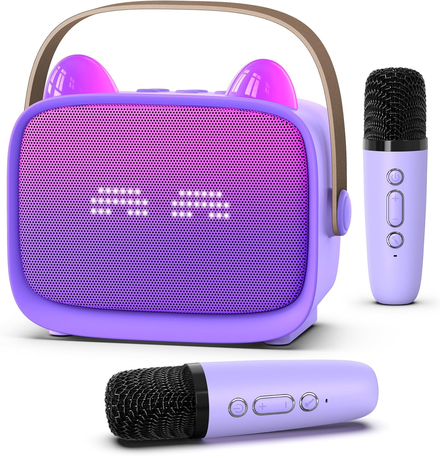 Mgaolo Upgraded Mini Karaoke Machine for Kids with Mics