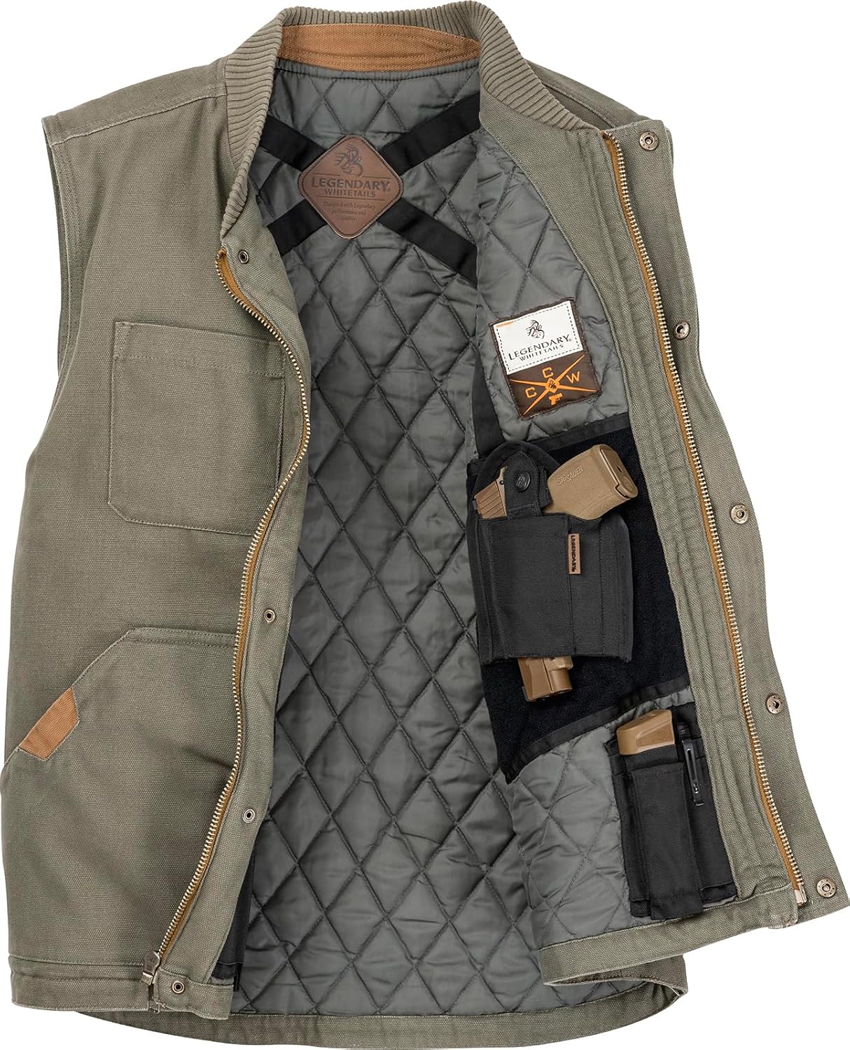 Legendary Whitetails Men's Concealed Carry CCW Vest for Comfort