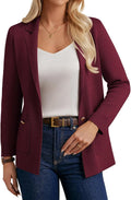 Women Sweater Blazer Long Sleeve Open Front - Fall Work Layer