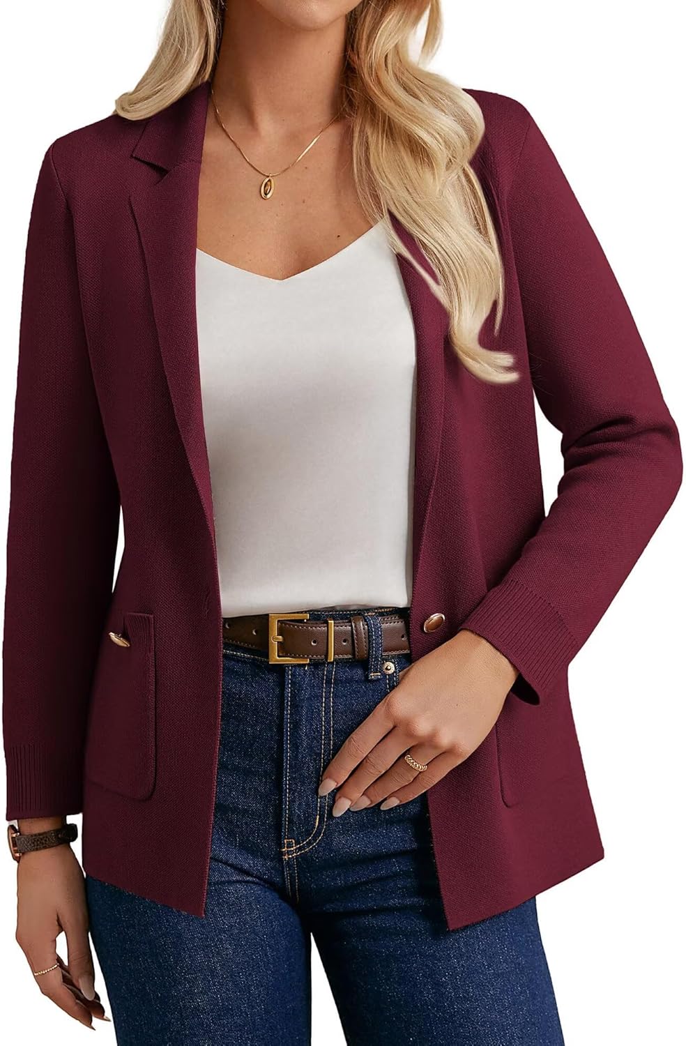 Stylish Women Sweater Blazers for Business Casual Looks