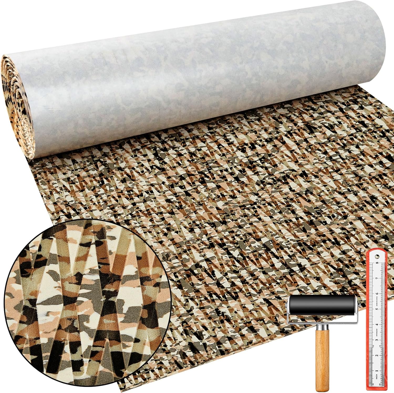 Boat Flooring EVA Foam 94in x 35in Non Slip Marine Camo Decking