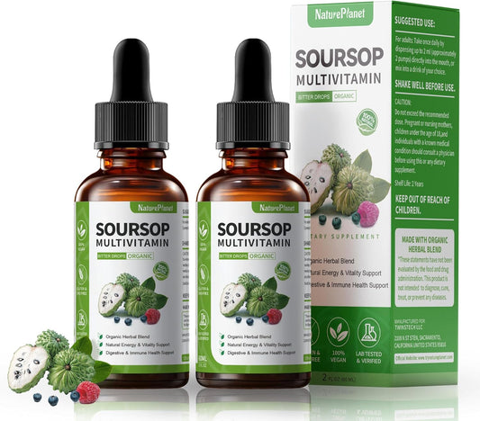 Soursop Bitters Liquid Drops for Immune Support and Wellness