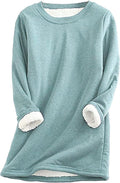 Yeokou Women Sherpa Lined Fleece Crewneck Sweatshirt - Cozy Layer most