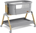 3 in 1 Baby Bassinet - Adjustable Bedside Sleeper and Rocking Crib
