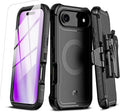 M MYBAT PRO for iPhone Air Case with Belt Clip Holster (Black)