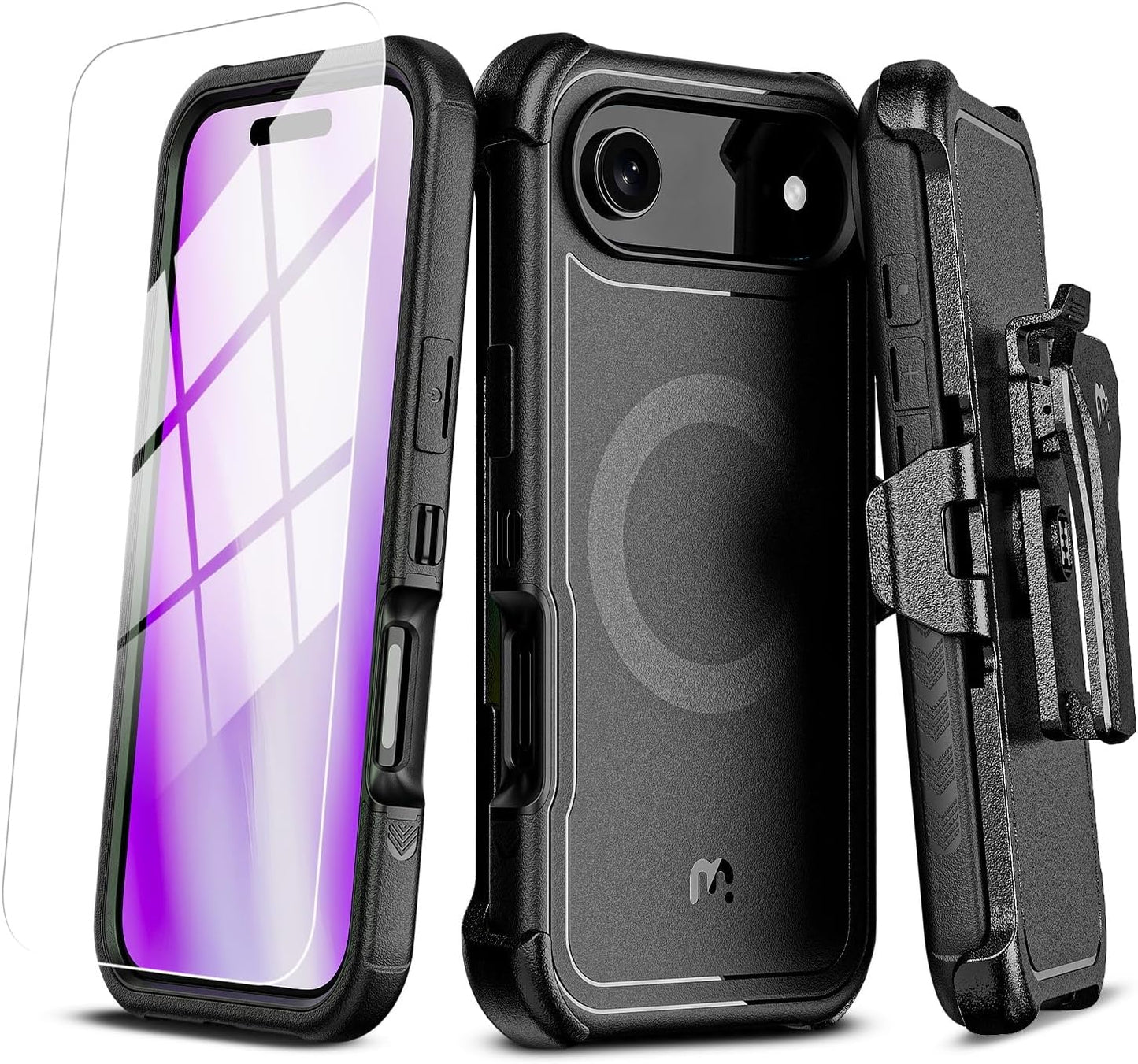 M MYBAT PRO iPhone Air Case with Belt Clip and Kickstand