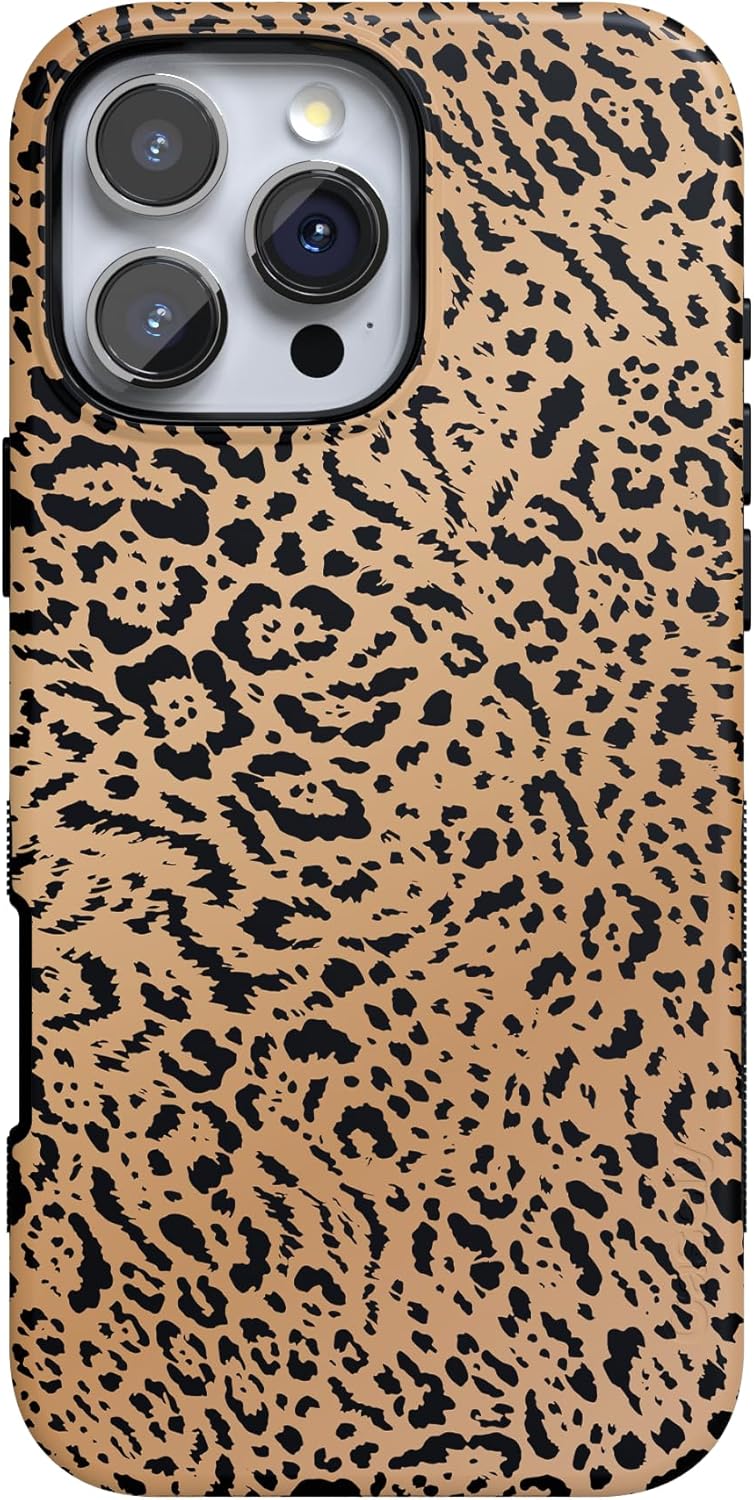 Casely iPhone 16 Pro Case with Jaguar Print for Bold Protection