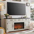 Farmhouse Fireplace TV Stand for Up to 80 in TV - 30 in Electric