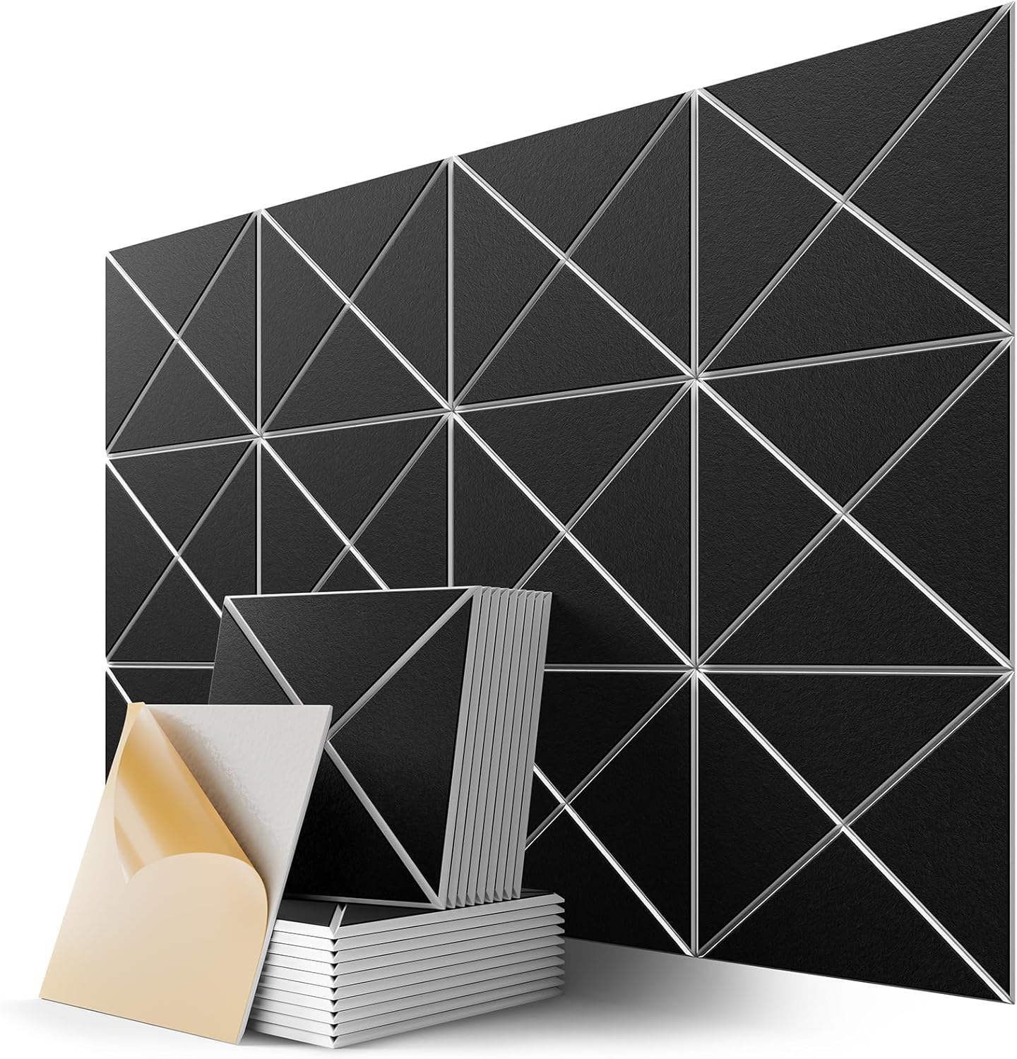 22 Pack X-Line Design Acoustic Panels for Soundproofing Walls