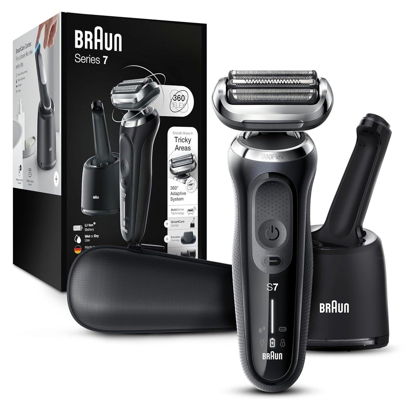 Braun Series 7 7075cc Electric Razor for Men with SmartCare