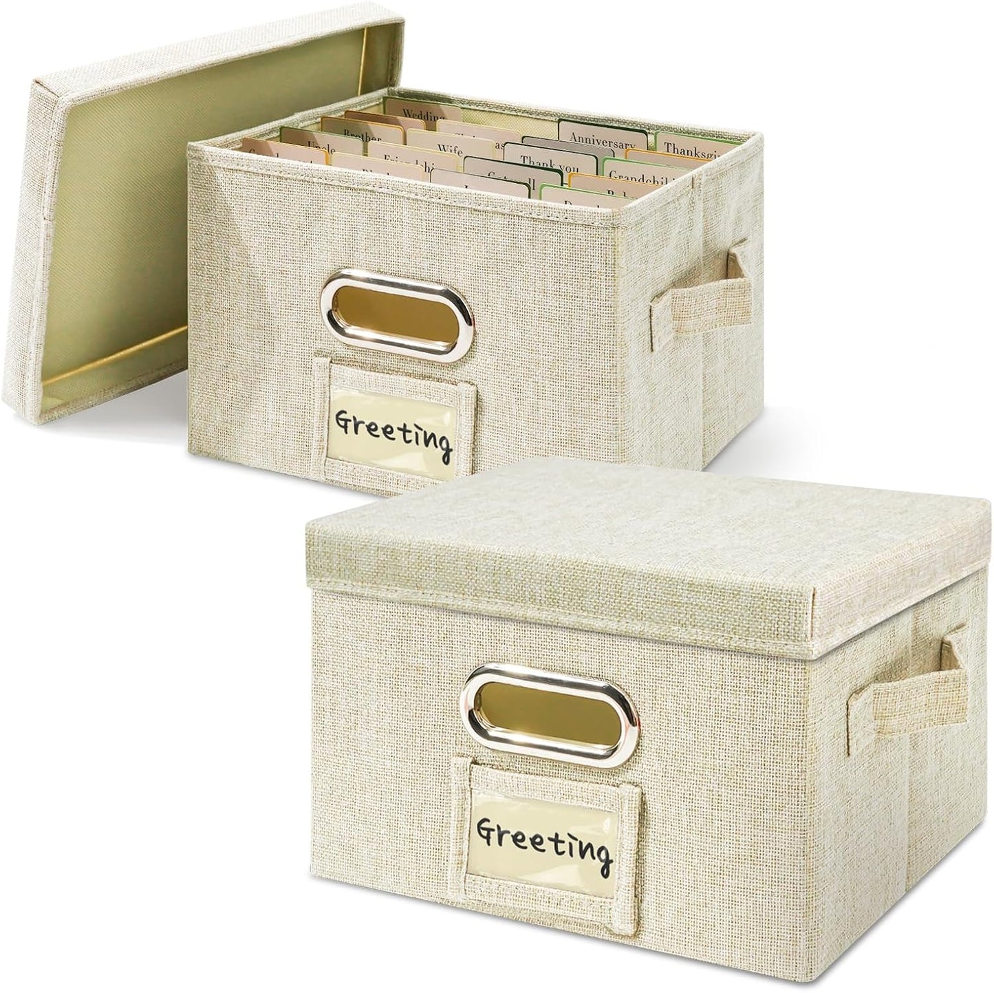 Vienrose Greeting Card Organizer for Cards, Photos, and More