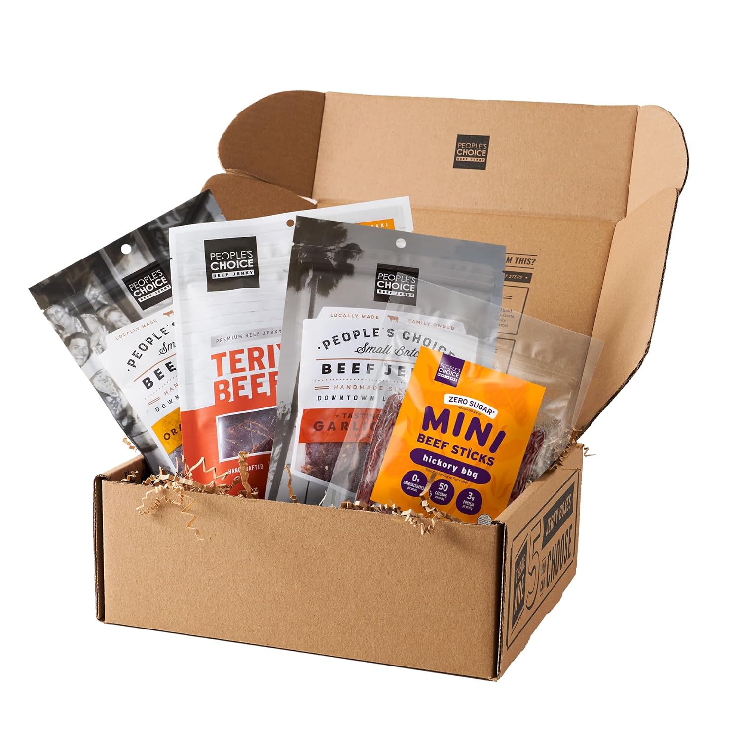 Peoples Choice Beef Jerky Sweet Tooth Gift Box for Snack Lovers