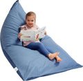 Stuffed Animal Storage Bean Bag Chair - Large Denim Seat