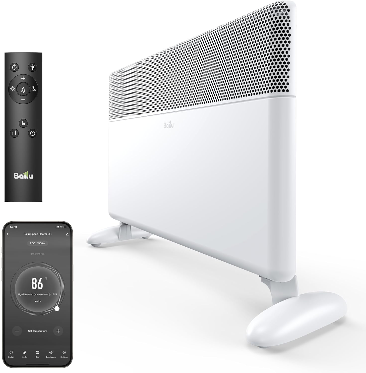 Ballu 1500W WiFi Convection Heater