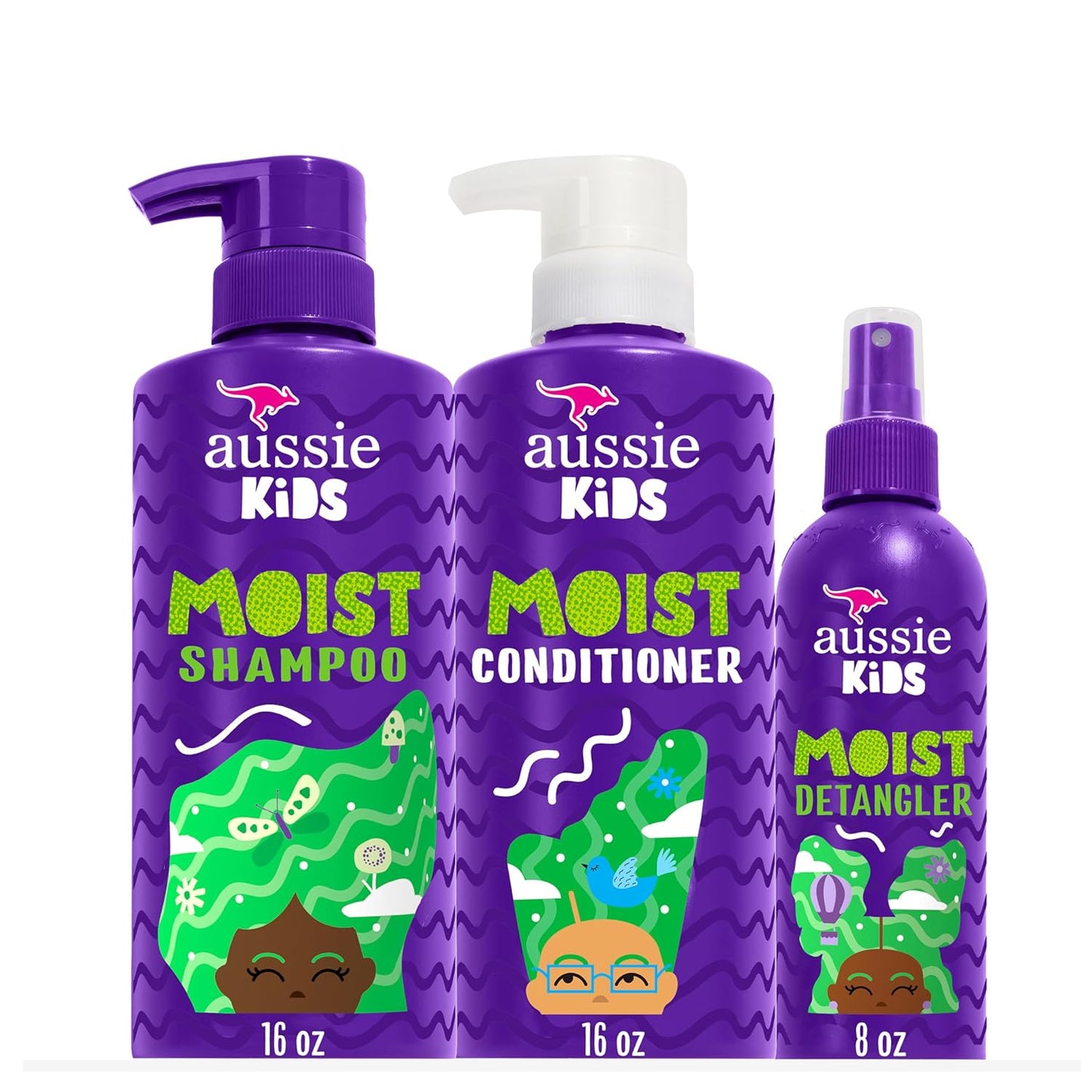Aussie Kids Hair Care Set: Tangle-Free Styling