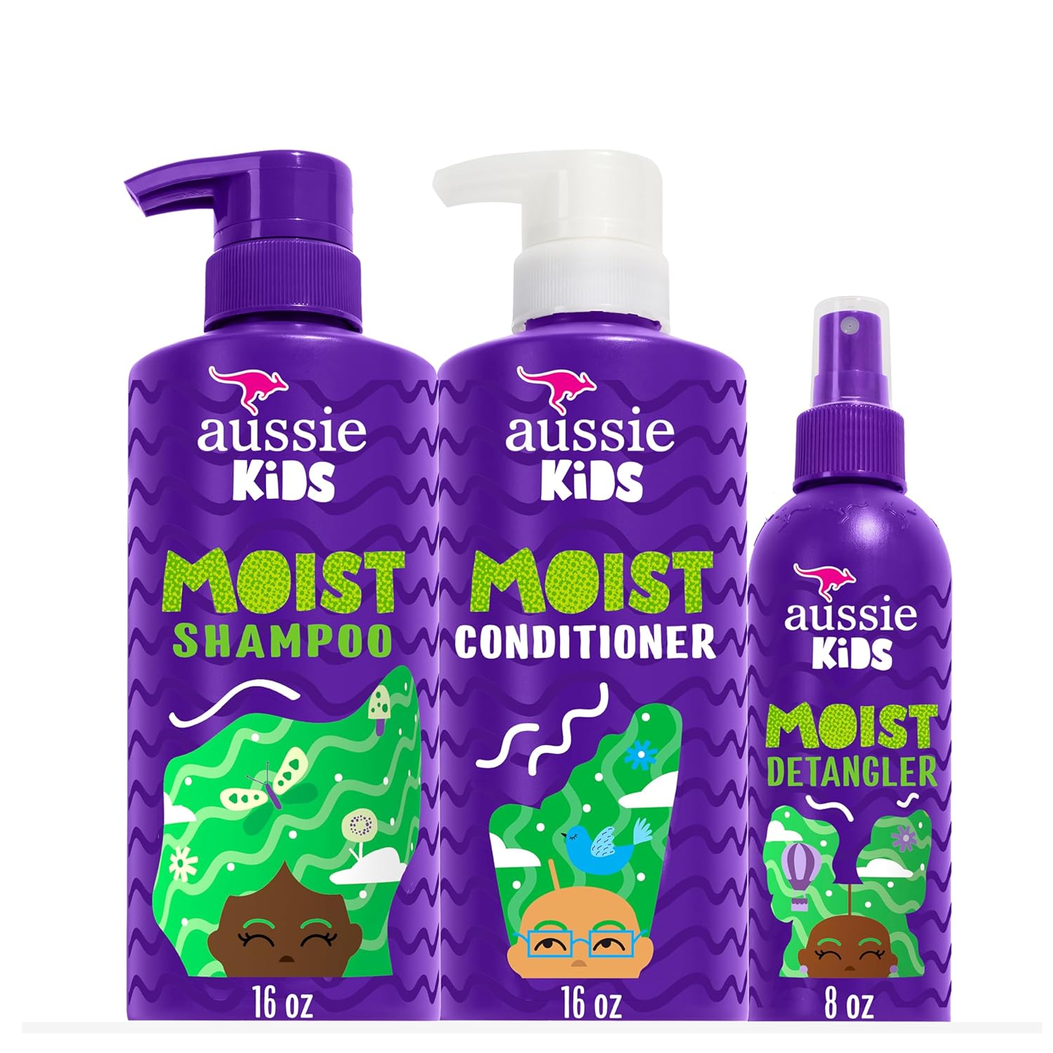 Aussie Kids Hair Care Set: Tangle-Free Styling