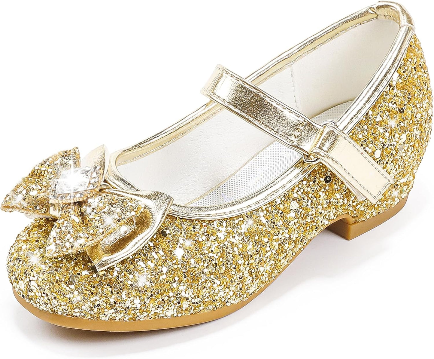 Furdeour Girls Dress Shoes Mary Jane Heels for Special Occasions