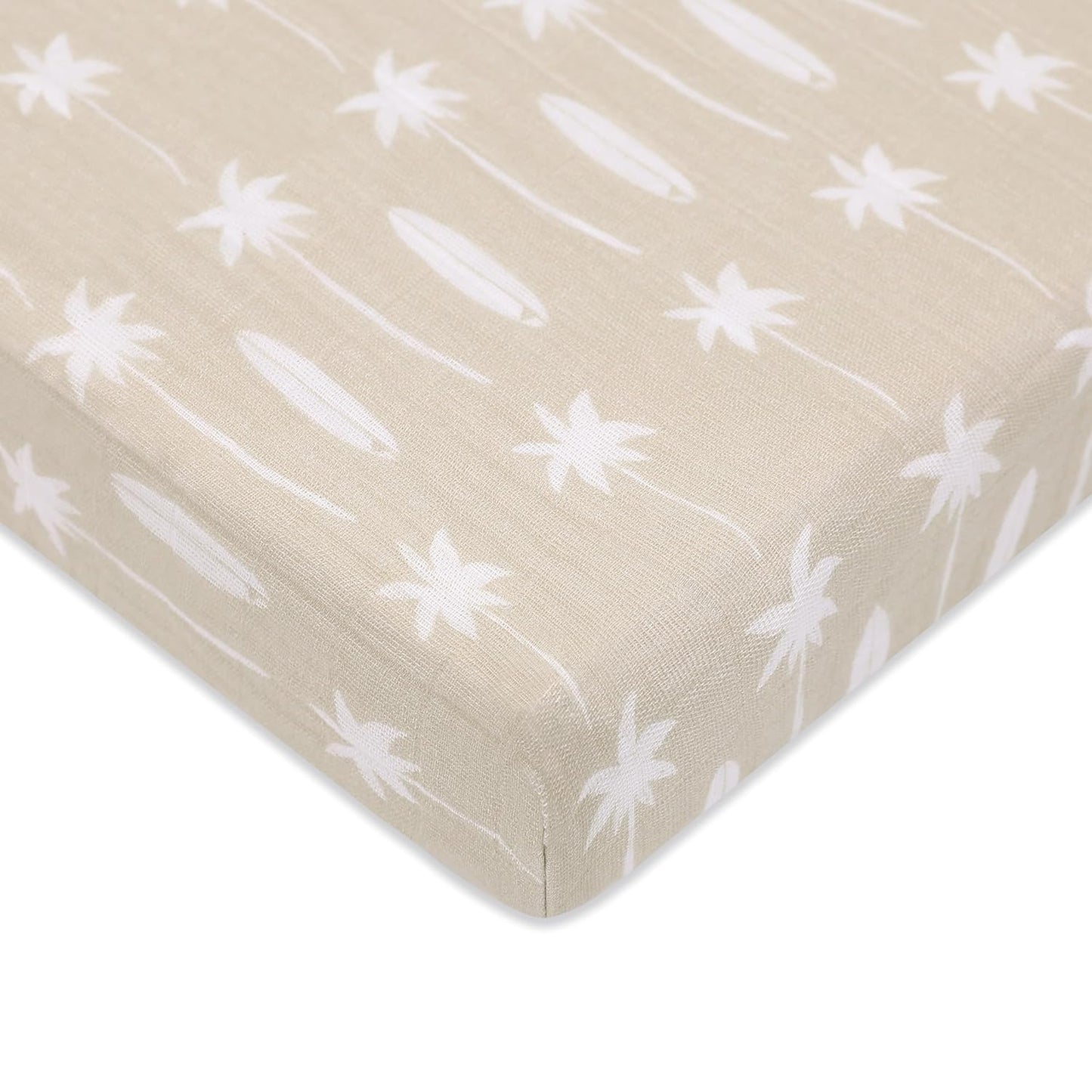 Babyletto Organic Cotton Mini Crib Sheet - Ultra-Soft Muslin