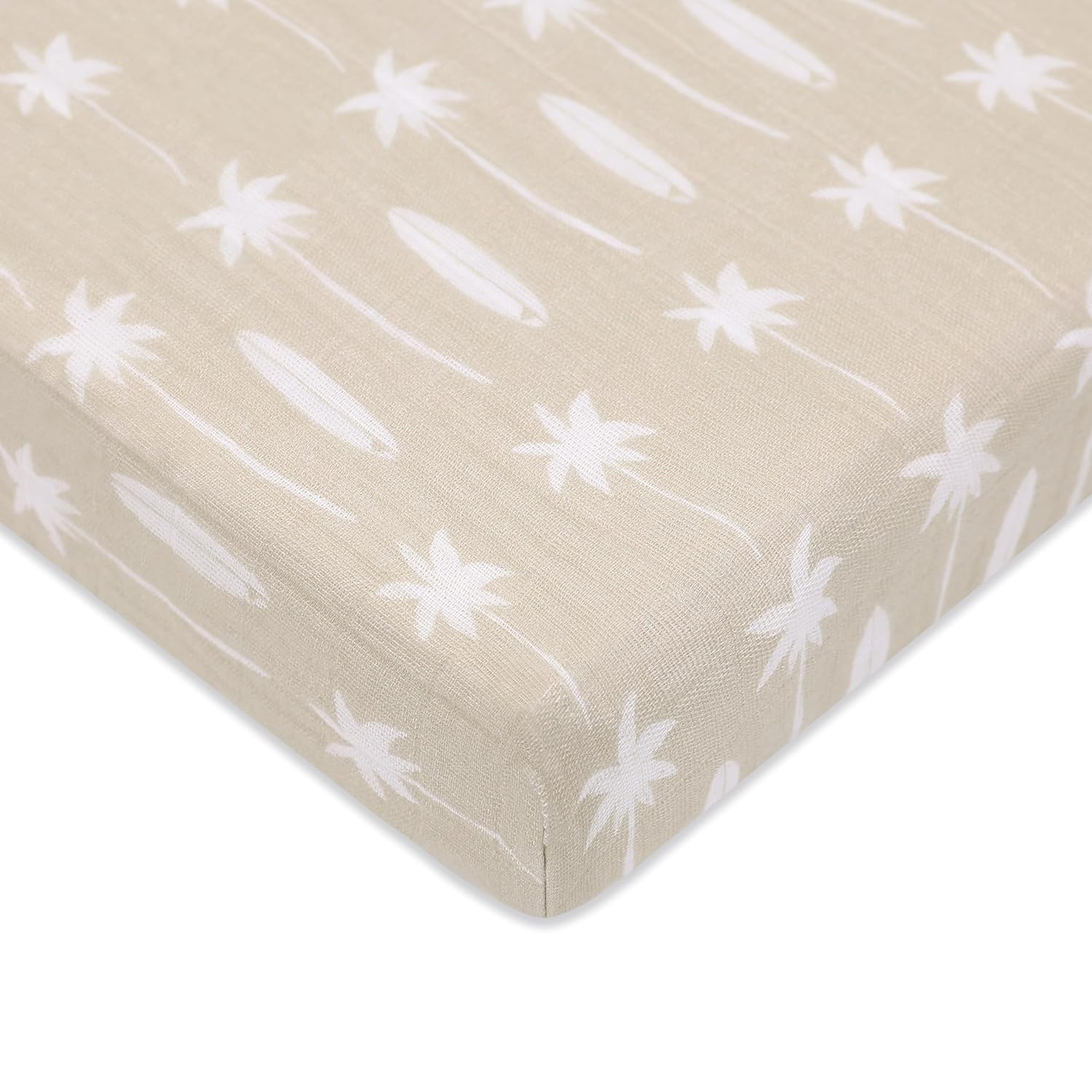 Babyletto Organic Cotton Mini Crib Sheet - Ultra-Soft Muslin