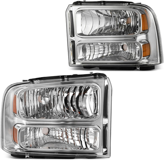 DWVO Headlights Assembly for 2005-2007 Ford Super Duty Models