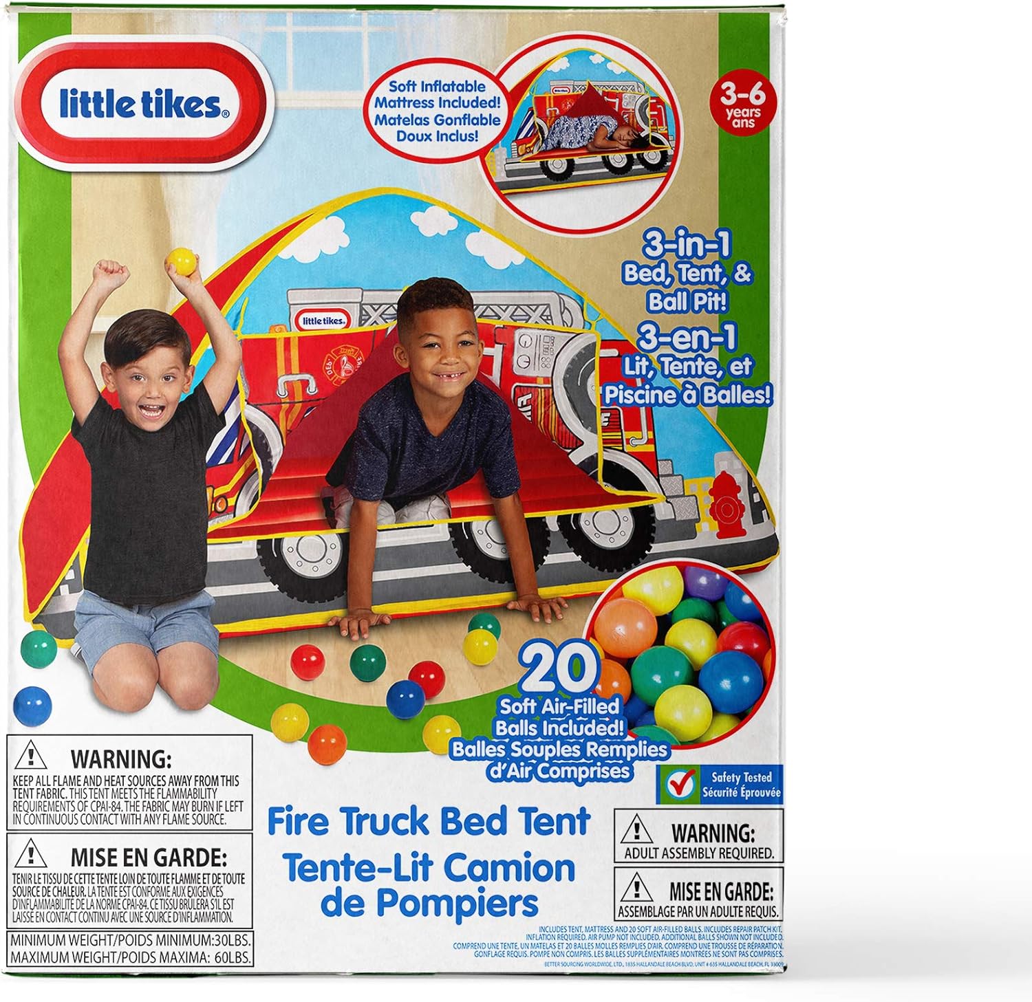 Imaginative Fire Truck Bed Tent for Little Tikes