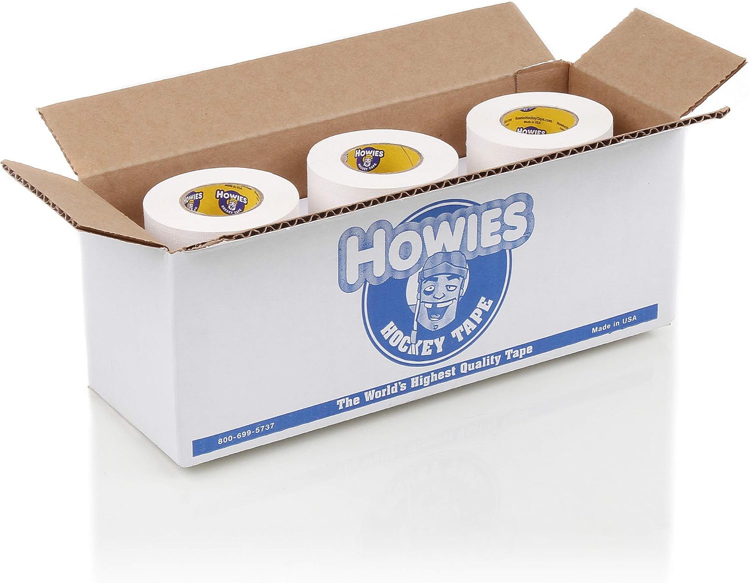 Howies White Hockey Tape - Strong Grip, Durable, Long-Lasting