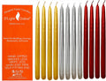 D'light Online 12in Metallics Taper Candles - Dripless, Unscented