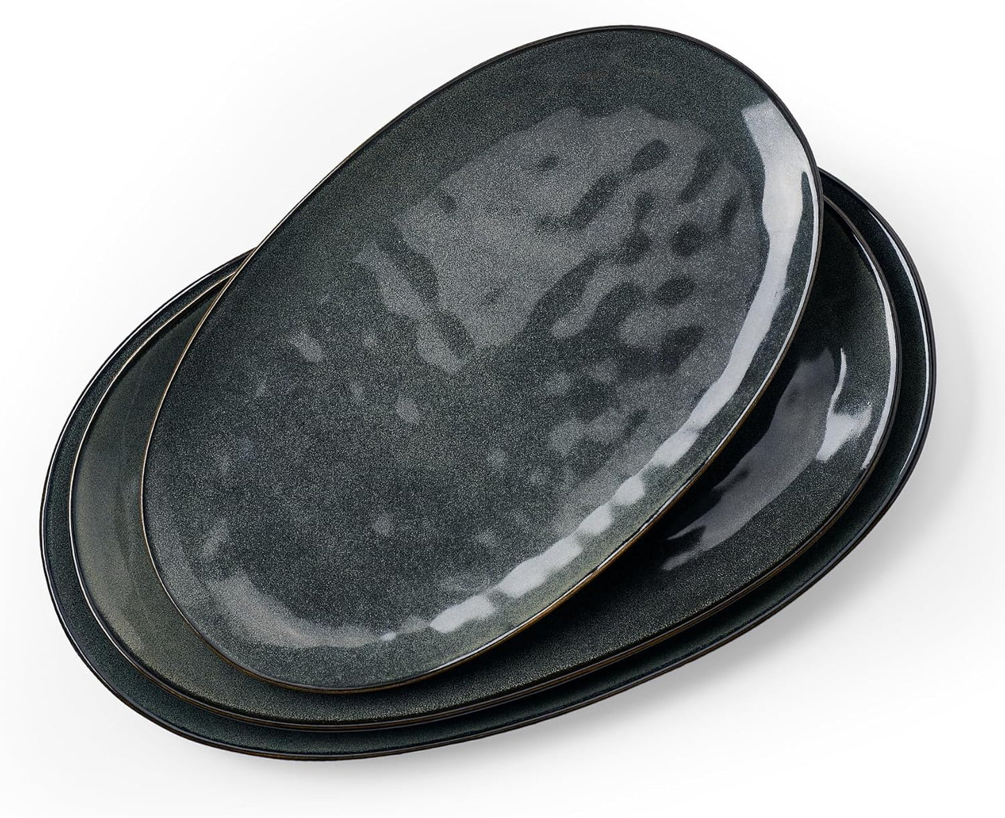 Famiware Serving Platter Set - Elegant Oval Dishes for Entertaining