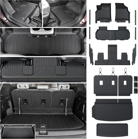 Custom Fit Floor Mats Cargo Mat Set for 2024 2025 2026 GMC Acadia