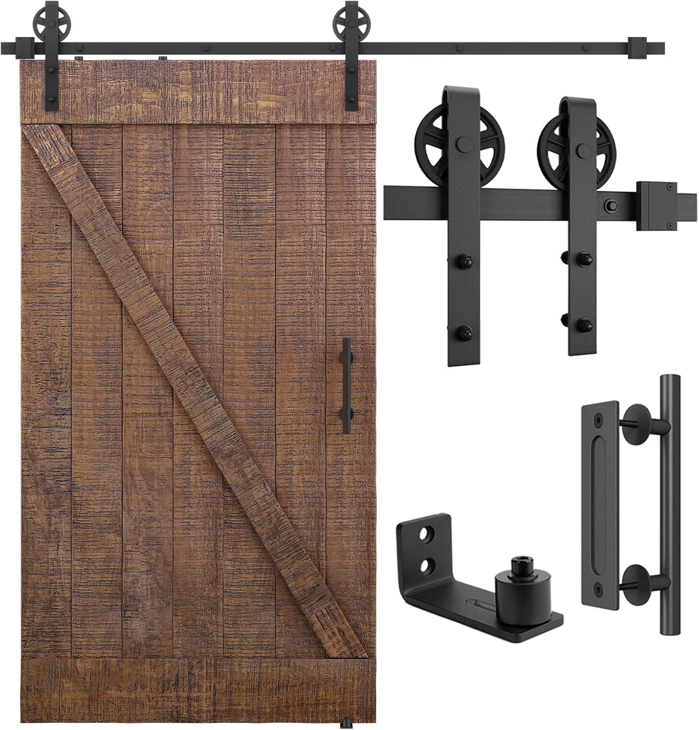 SMARTSTANDARD 7ft Heavy Duty Sliding Barn Door Hardware Kit Review