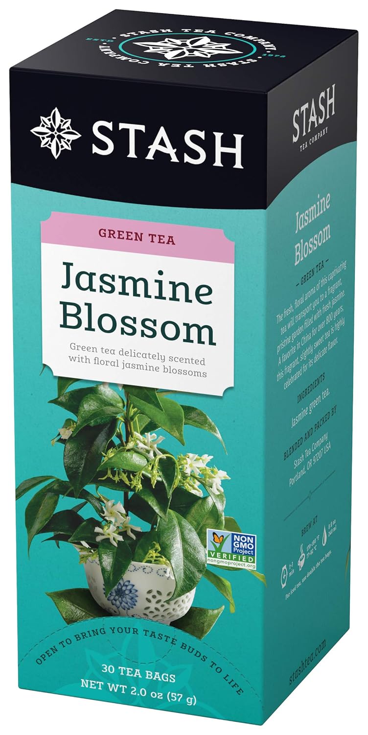 Stash Tea Jasmine Blossom Green Tea - Premium Caffeinated Delight