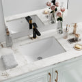 Undermount Bathroom Sink Rectangle 18x14in - Durable Fireclay