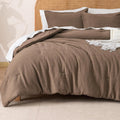 PHF Soft Waffle Comforter Set King Size - Breathable Lightweight