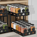 Pull Out Spice Racks for Inside Cabinets 2-Tier - Space Saving