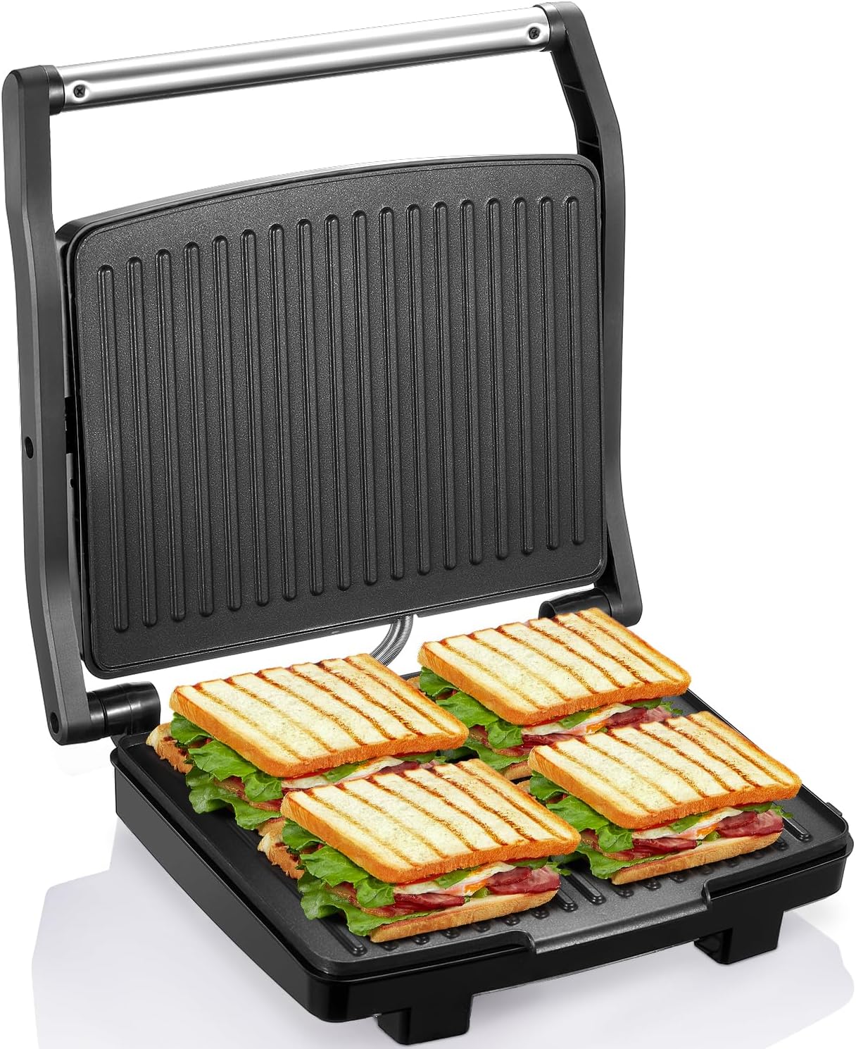 Yabano Panini Press Grill - Gourmet Sandwich Maker for Easy Meals