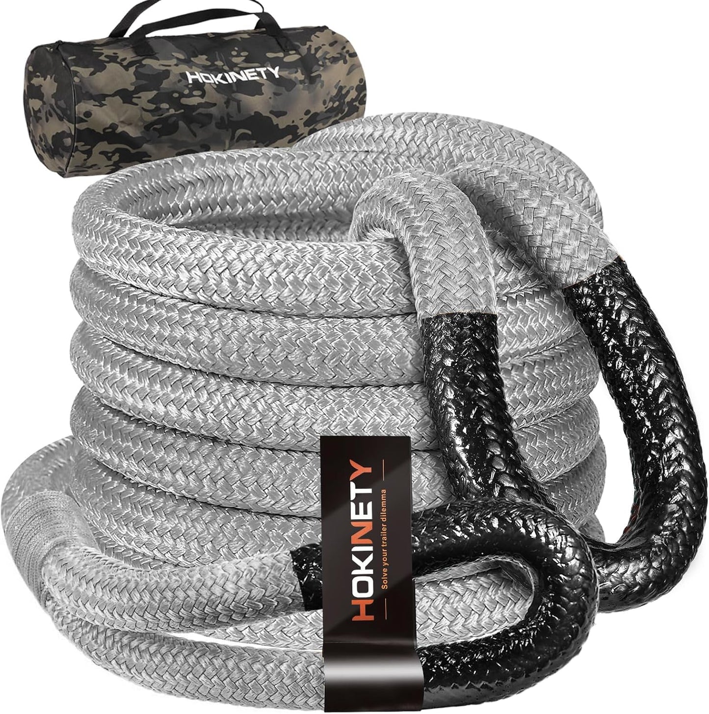 Kinetic Recovery Tow Rope 1-1/8in x20ft for Heavy Duty Towing