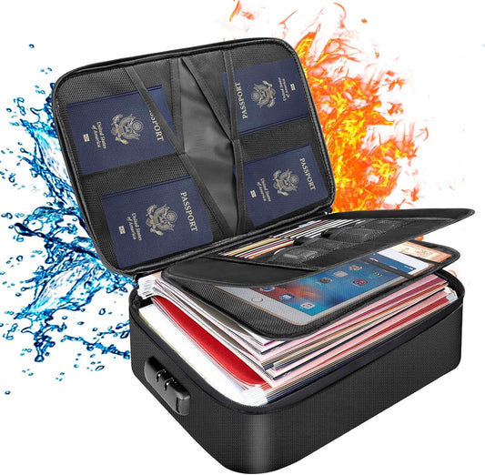 Fireproof Document Bag with Lock: Secure File Storage