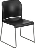 Flash Furniture Hercules Series Contoured Stacking Chairs - Set of 5