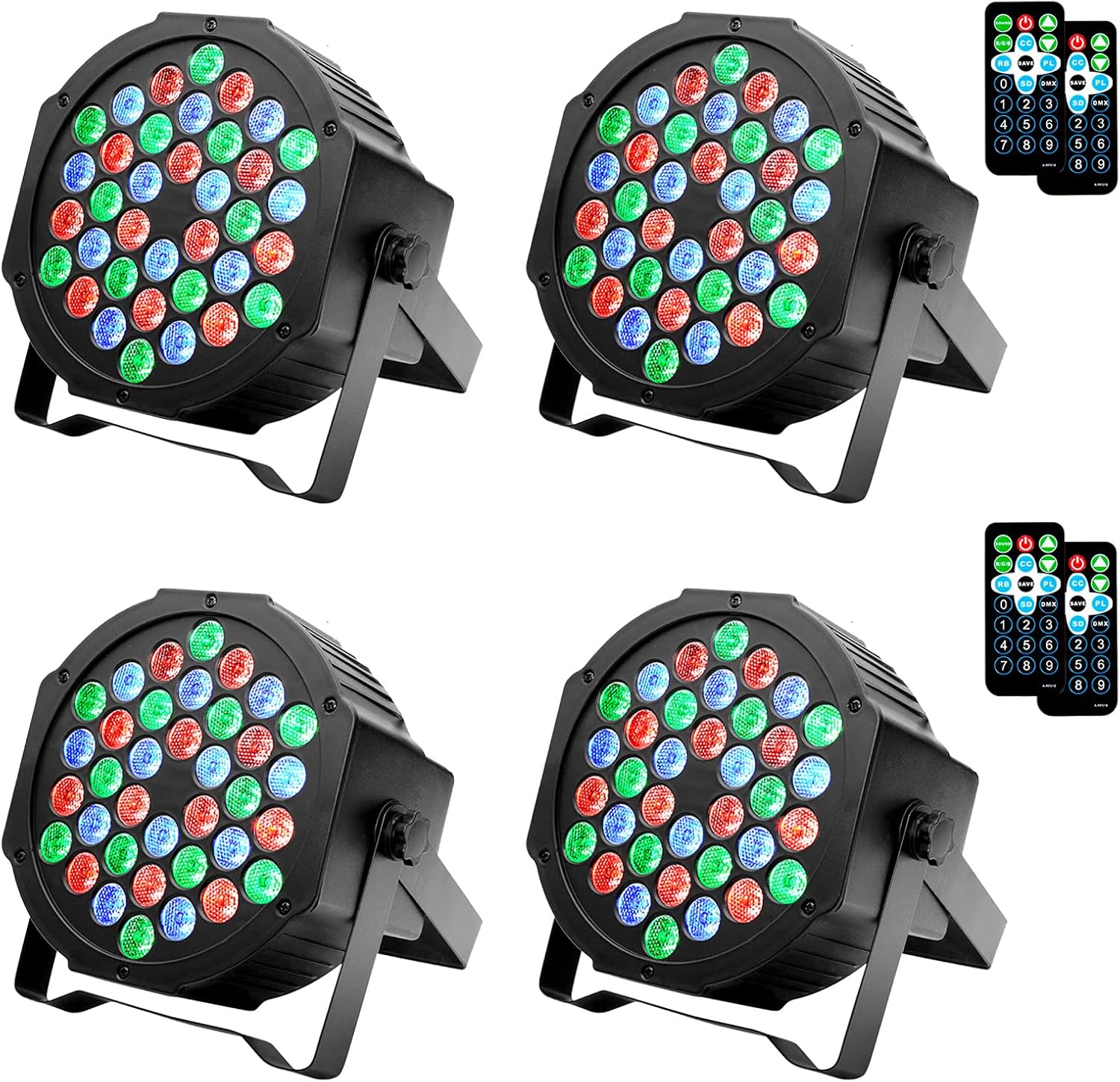 36 LED Par Lights for Stage Lighting and Party Atmosphere