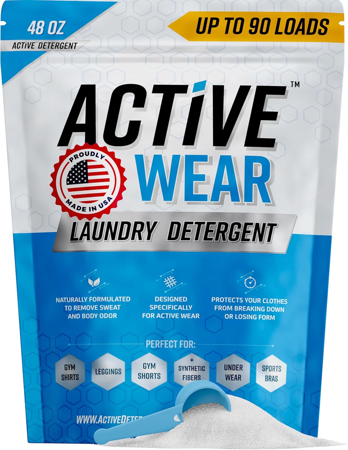Active Wear Laundry Detergent for Sweat and Workout Clothes