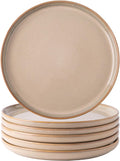 AmorArc Dinner Plates Set of 6, Unique 10.5 Inch Ceramic Plates