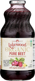Organic Pure Beet Fresh Pressed Beetroot Juice, 32 Fl Oz Pack of 6