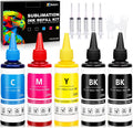Sublimation Ink Refilled for ET-2800 ET-2803 WF-7210 WF-7720 - 5 Pack