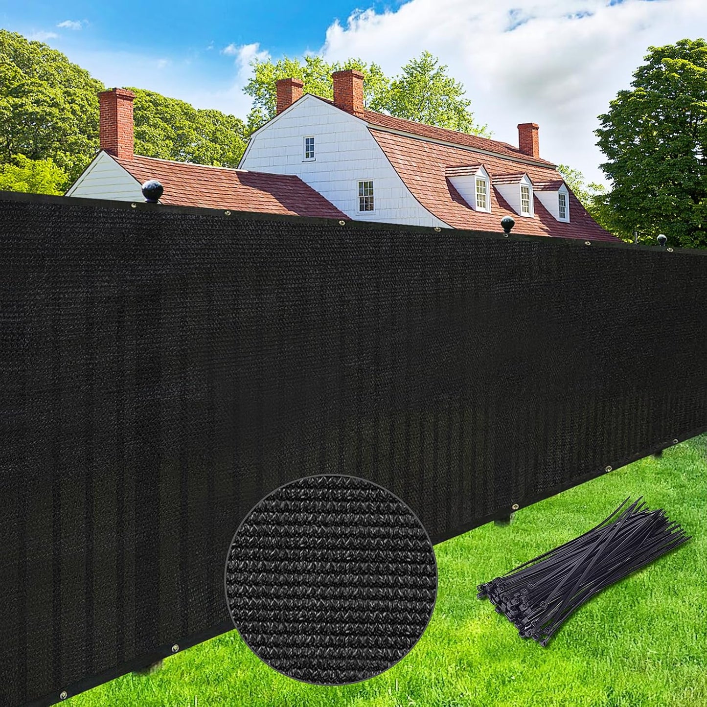 UPGRADE Privacy Screen 6ft x 50ft Fence Shade Cover for Outdoors