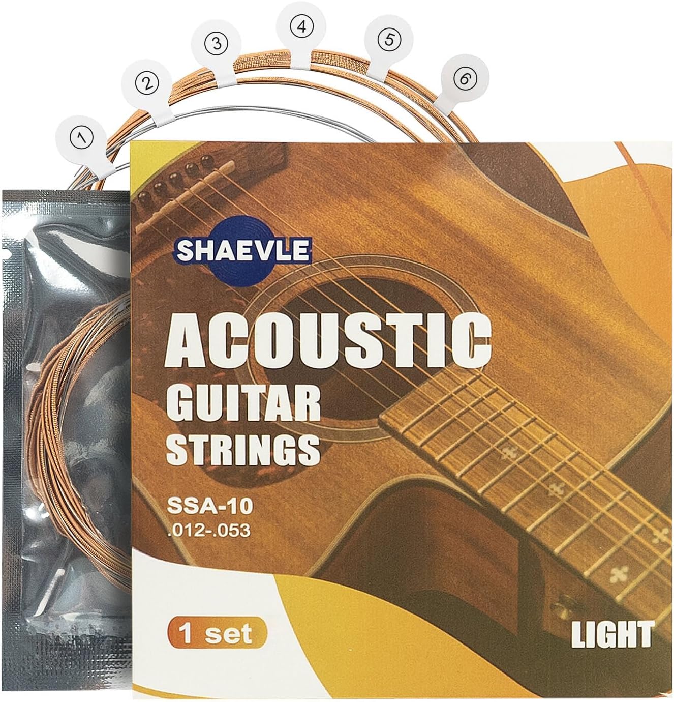 Premium Steel Acoustic Guitar Strings Set - Ideal for Beginners & Performers!