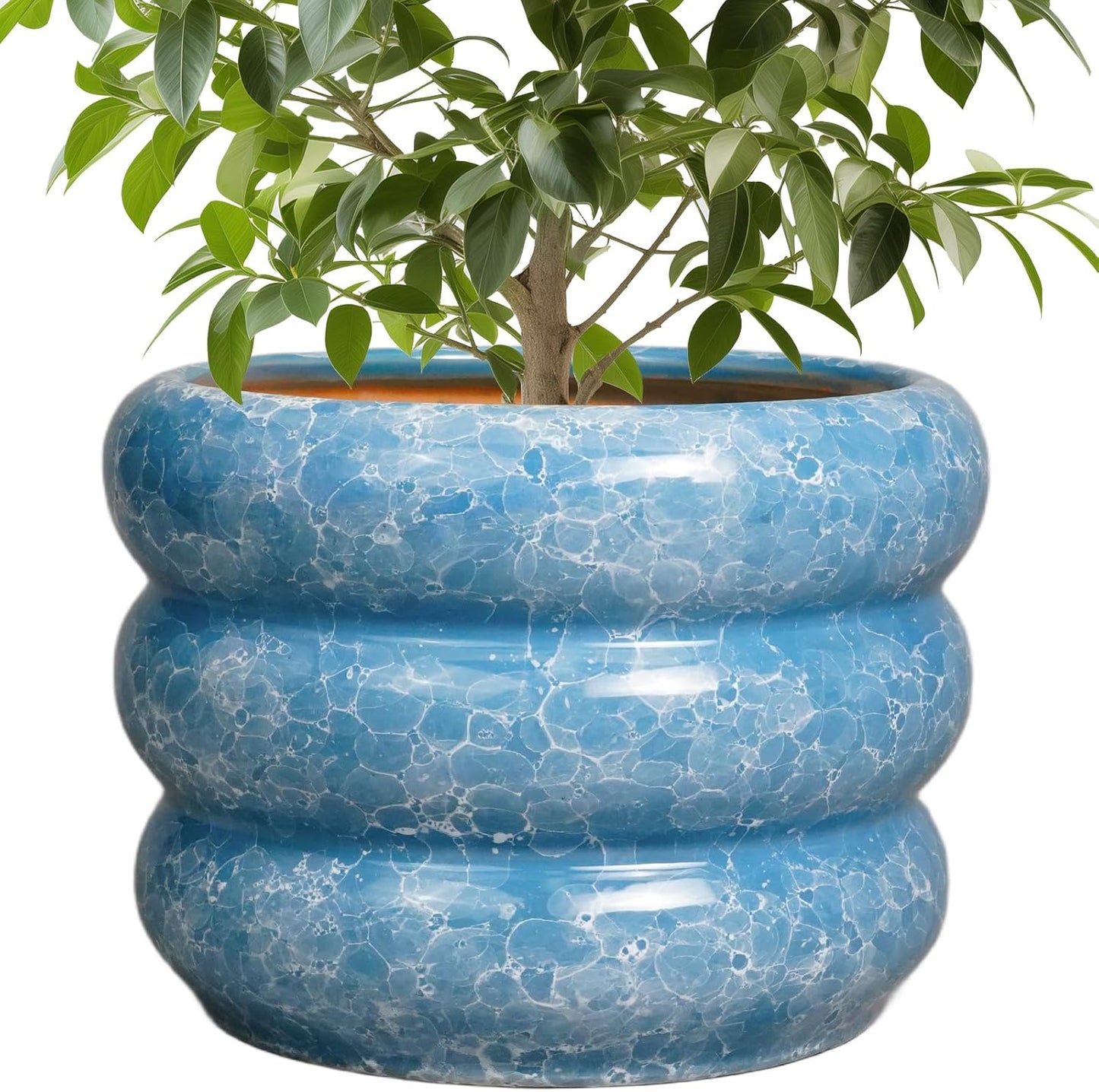 SQOWL 10 Inch Planter Pot - Stylish Ceramic Pot for Plants