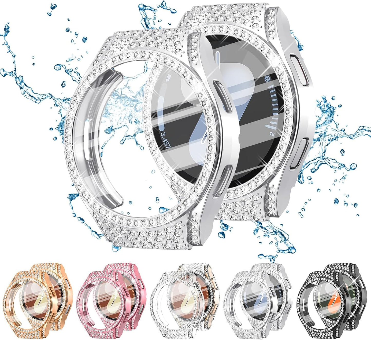 Sparkle & Protect: Surace Diamond Bumper for Galaxy Watch 7